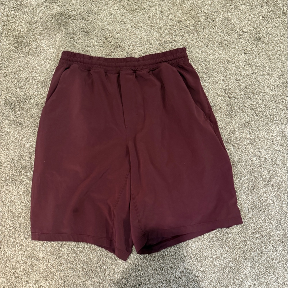 Men's Burgundy Lululemon Shorts